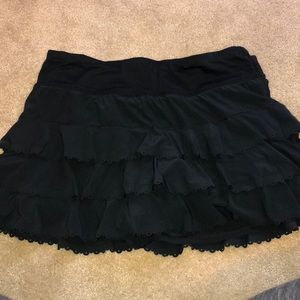 Lululemon black tennis skort